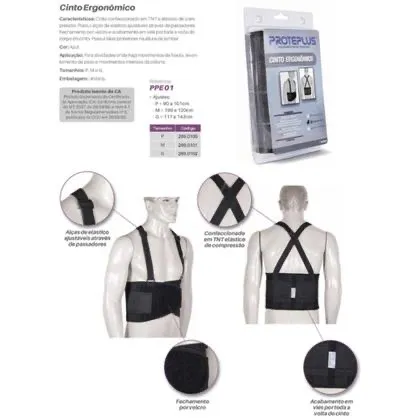 Cinto Ergonômico de Segurança Proteplus - PPE01
