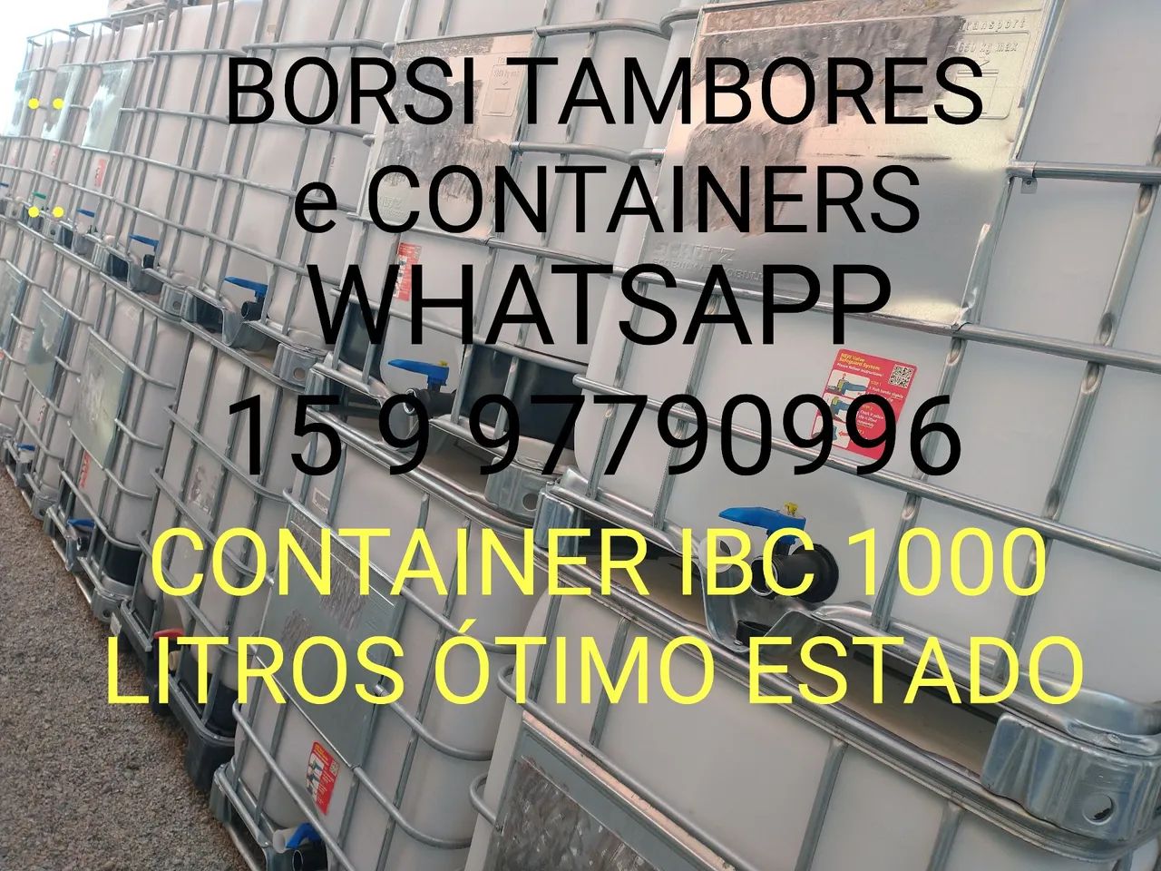 Tambor Plastico 50 Litros Bombona Container IBC Reciclagem - Foto 3