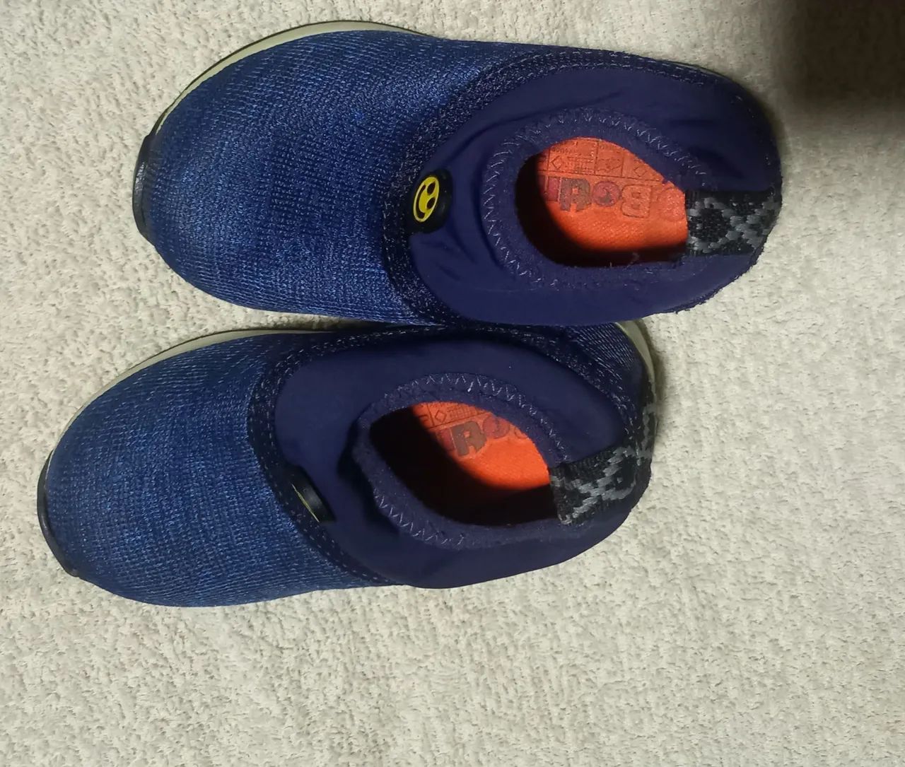 Tênis Infantil Azul com Detalhe Sorriso - Foto 2