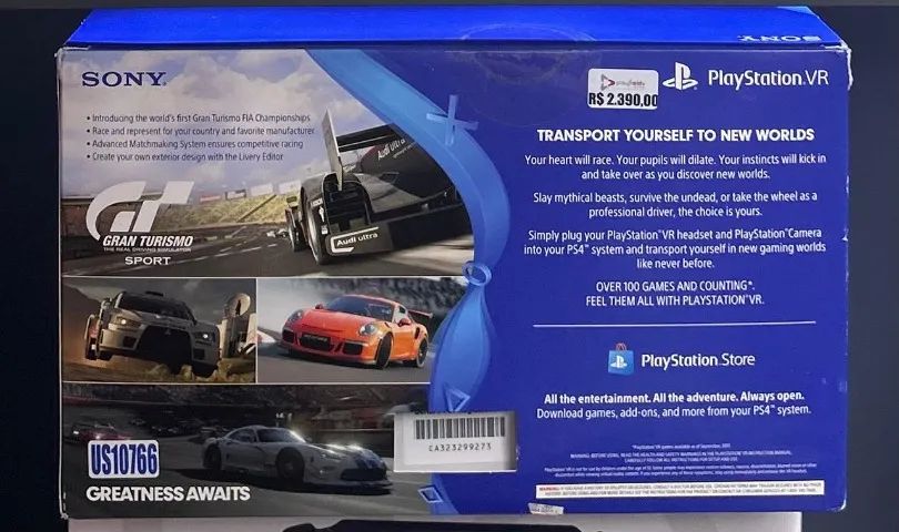 Sony PS VR Óculos + Bundle Gran Turismo Sport - PRODUTO NOVO COM GARANTIA DA LOJA - Foto 2