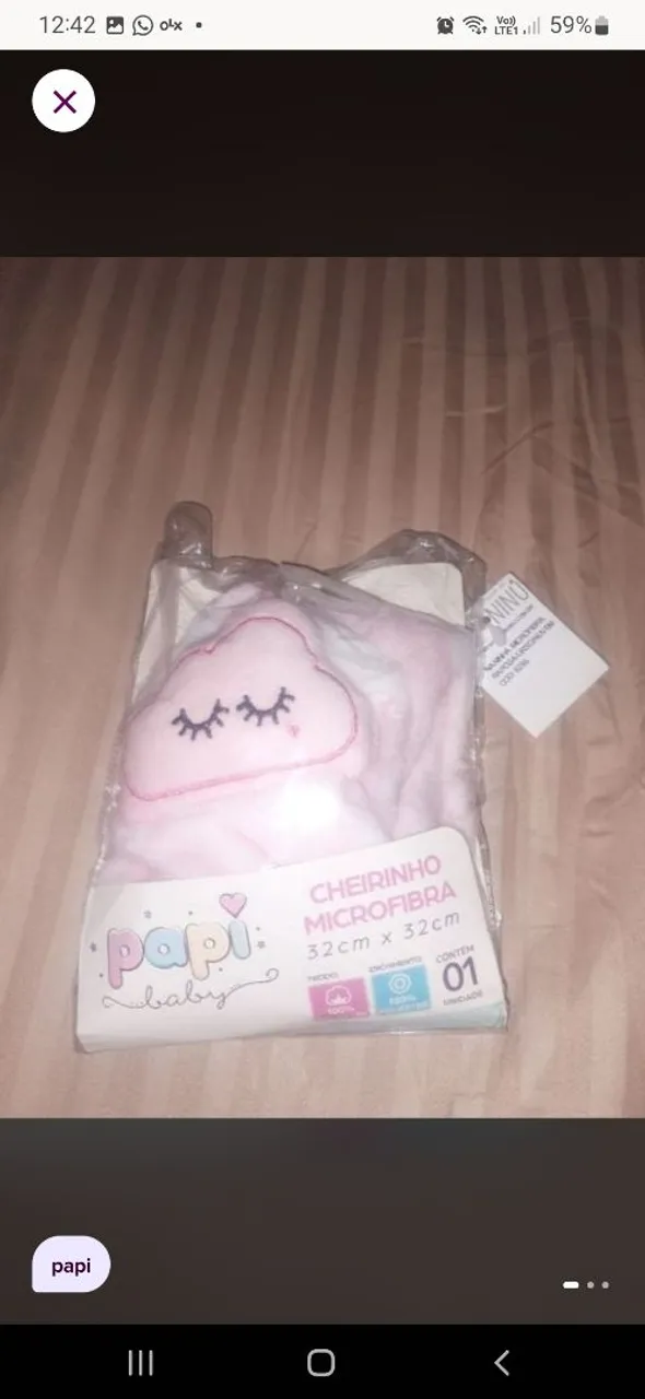 Cheirinho Microfibra Papi Baby Nuvem