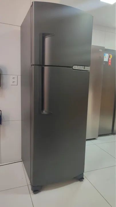 Geladeira Duplex com adesivo plotado Prata frost free brastemp  - Foto 3