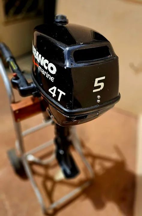 MOTOR DE POPA BRANCO 5 HP 4 TEMPO  - Foto 4