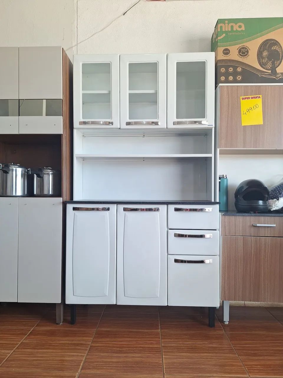 Armário de cozinha de aço 