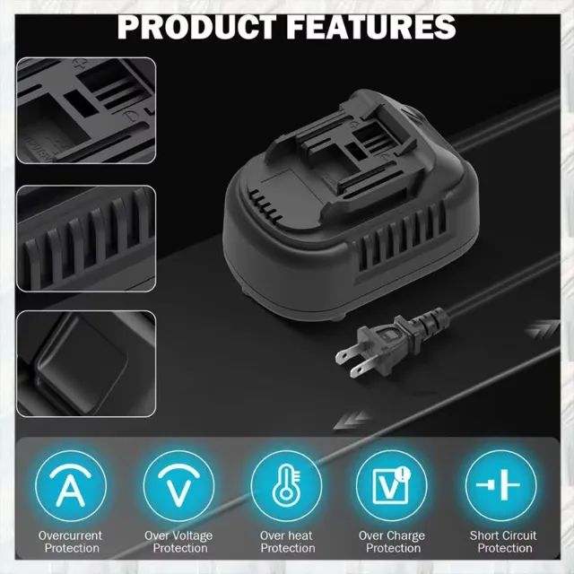 Conversor 110v para dc 18v para ferramenta Makita sem fio 18v - Foto 5