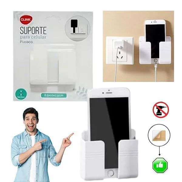 Suporte de Parede para Celular - Prático e Seguro