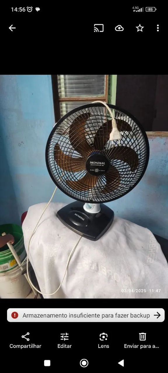 Ventilador de Mesa Mondial 110 volts forte 30 centímetros Votorantim 