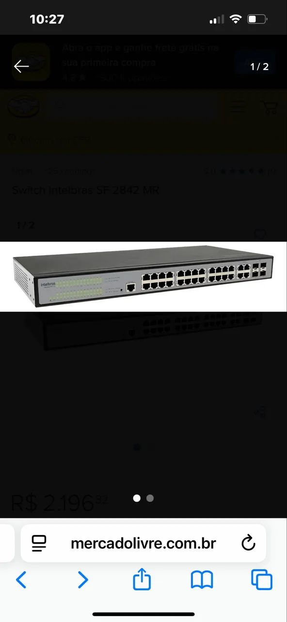 Switch Intelbras SF 2842 MR