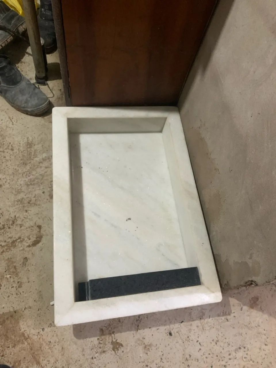 Nicho de mármore branco 