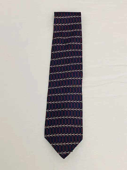 gravata peterborough azul estampada bom estado