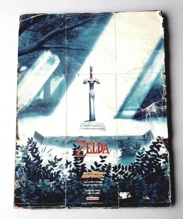 Colecionável - Pôster Zelda - A Link To The Past - Original 1992