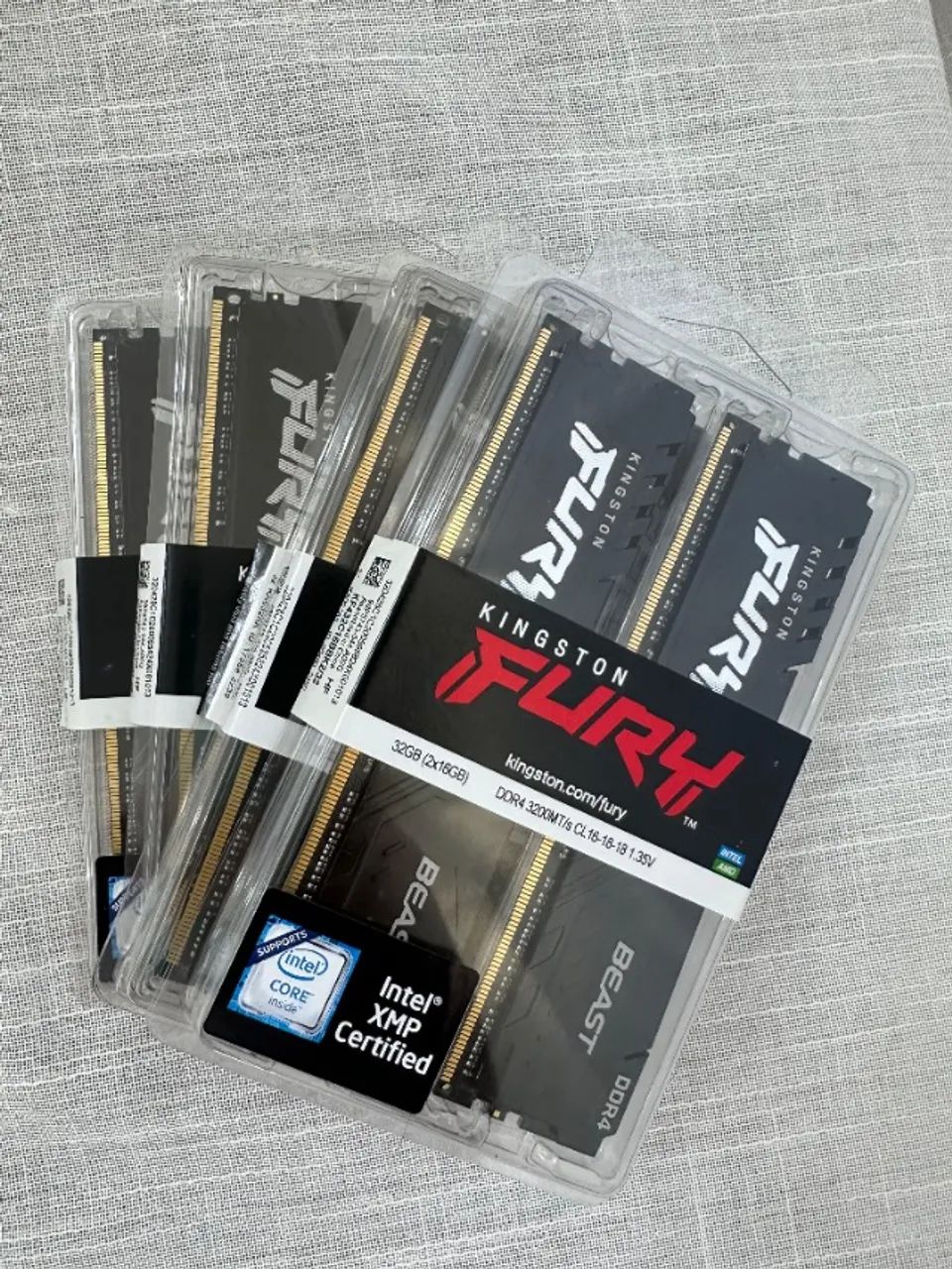 Memória RAM DDR4 32GB (16GBx2) 3200MHz - Linha TUF Gaming - kingston beast - Foto 4