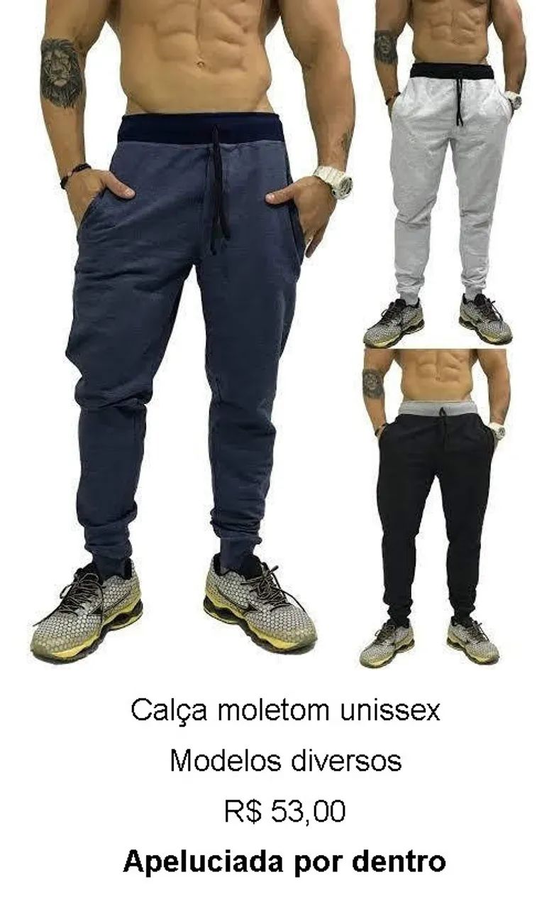 Calça moletom unissex - Foto 3