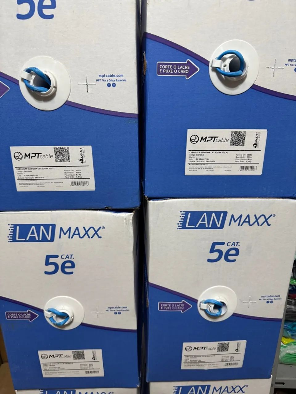 Cabos de Rede LAN Maxx Cat. 5e - MPT Cable