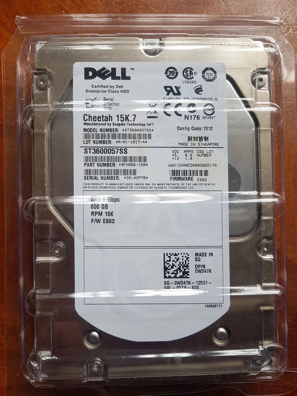 Hd Dell ST3600057SS 15000 RPM para Servidor