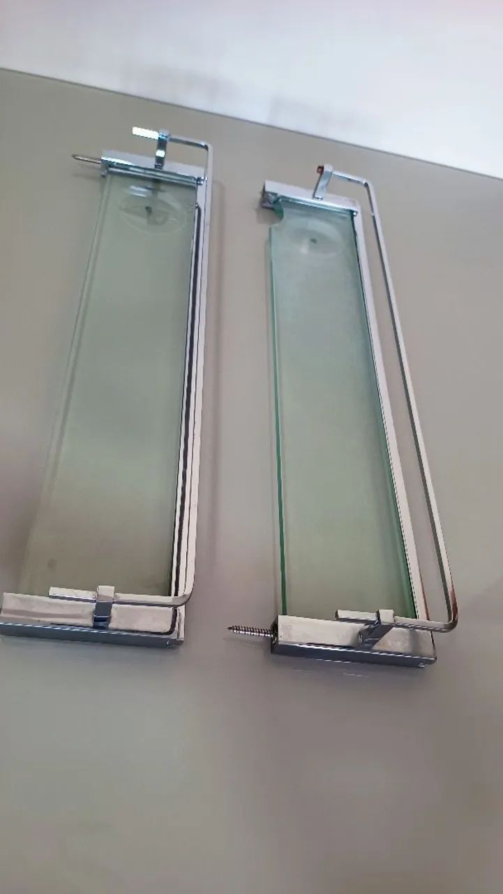 Porta Shampoo de vidro e inox - Foto 4
