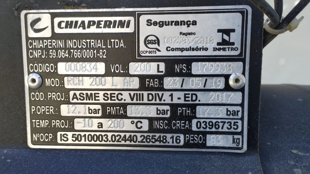 Compressor champerini 200L - Foto 3