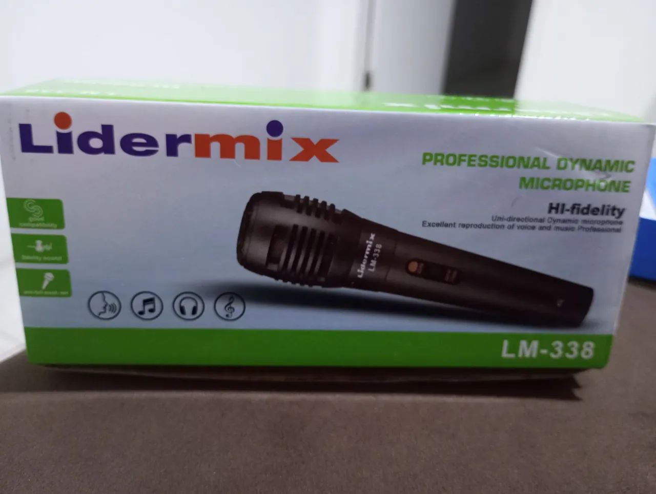 Microfone Dinâmico Lidermix LM-338 - Hi-Fidelity