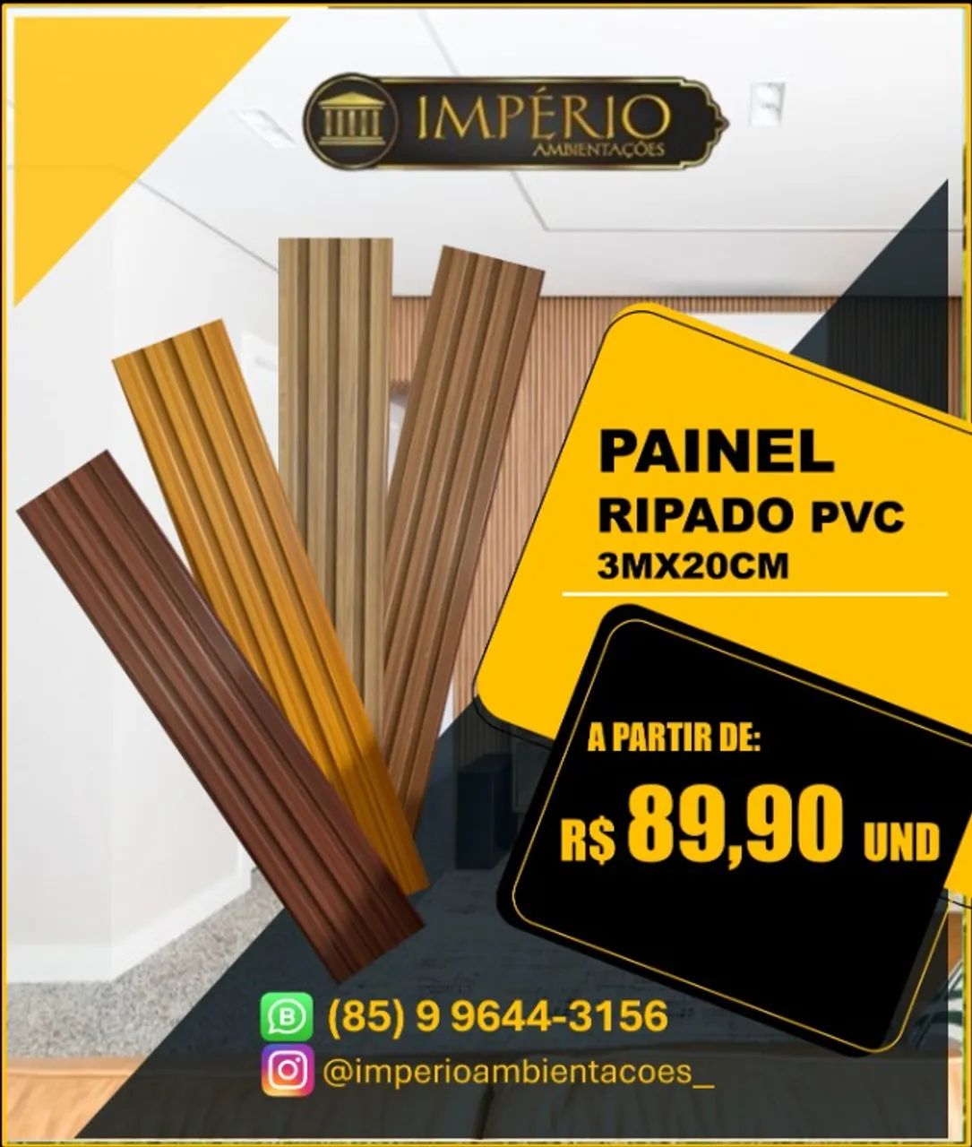 Painéis ripados em promoção!