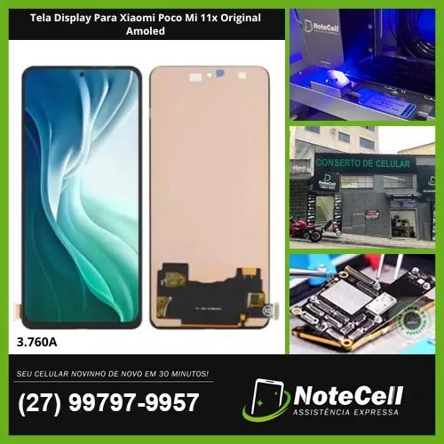 Tela Display Para Xiaomi Poco Mi 11x Org Amoled - 3.760A Instalação Expressa Em 30 Min