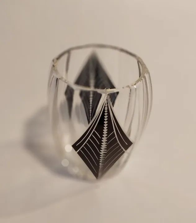 Cristal Art Deco, Copo Antigo. - Foto 4