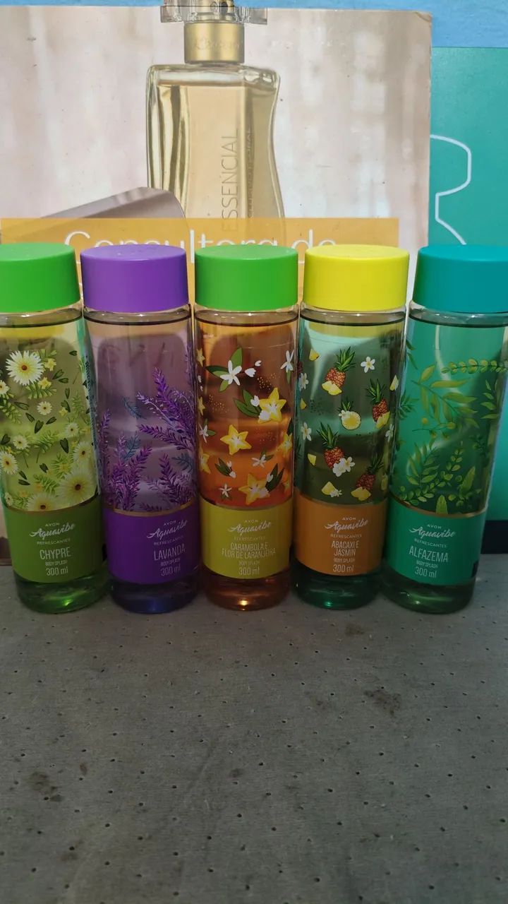 Aquavibes Body Splash da Avon de 300ml várias fragrâncias 