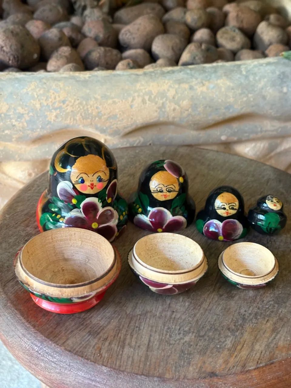 Conjunto de Bonecas Russas Matryoshka Pintadas à Mão - Foto 2