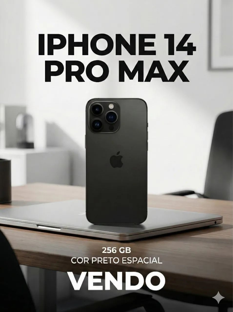 iPhone 14 Pro Max 256 gb preto grafite - Celulares e Smartphones