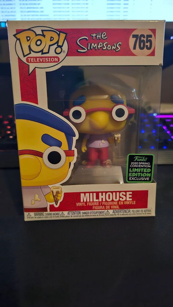 Funko Pop! The Simpsons Milhouse #765 - Edição Limitada