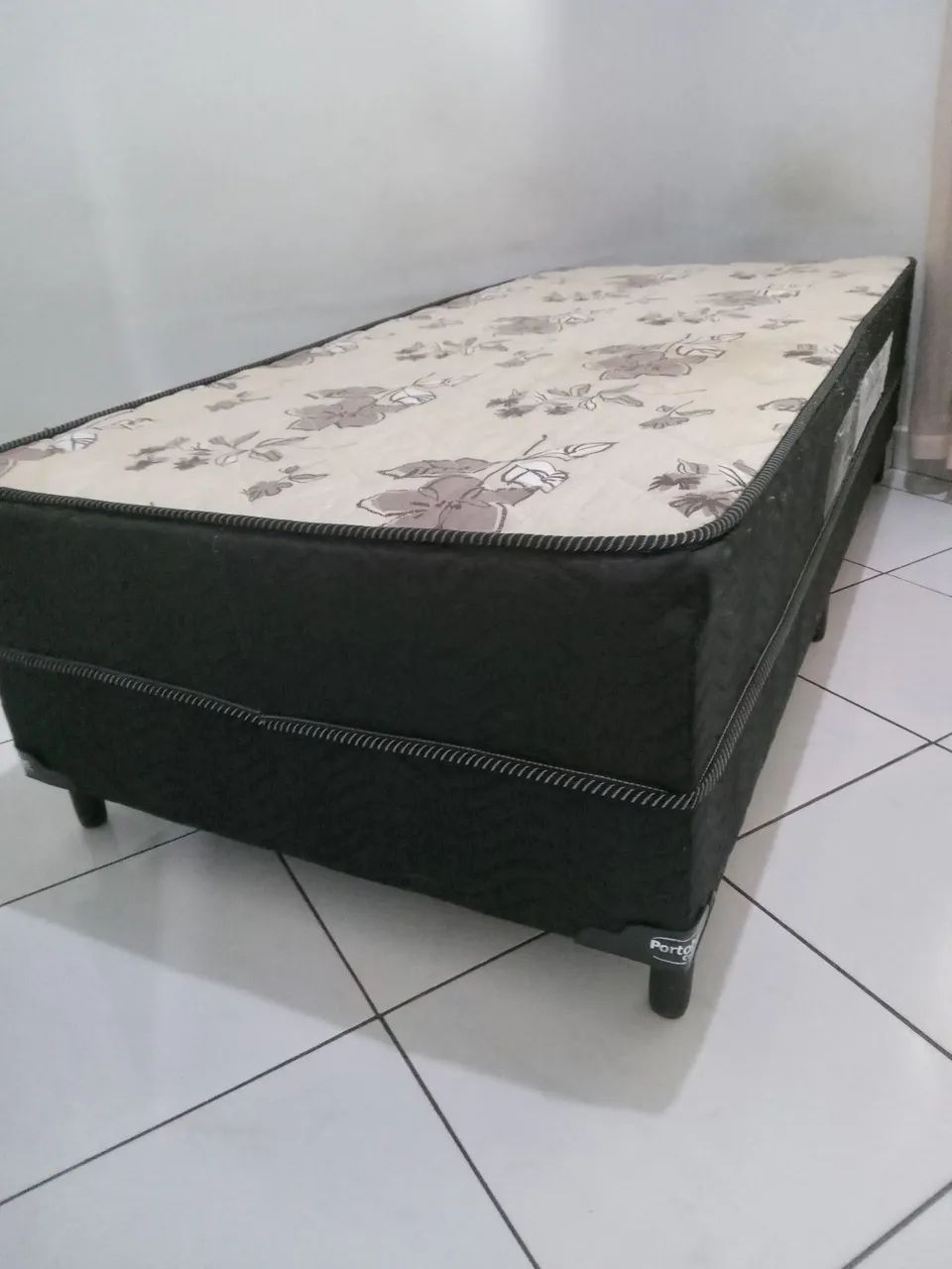 Cama Box de Solteiro com Estampa Floral - Foto 2