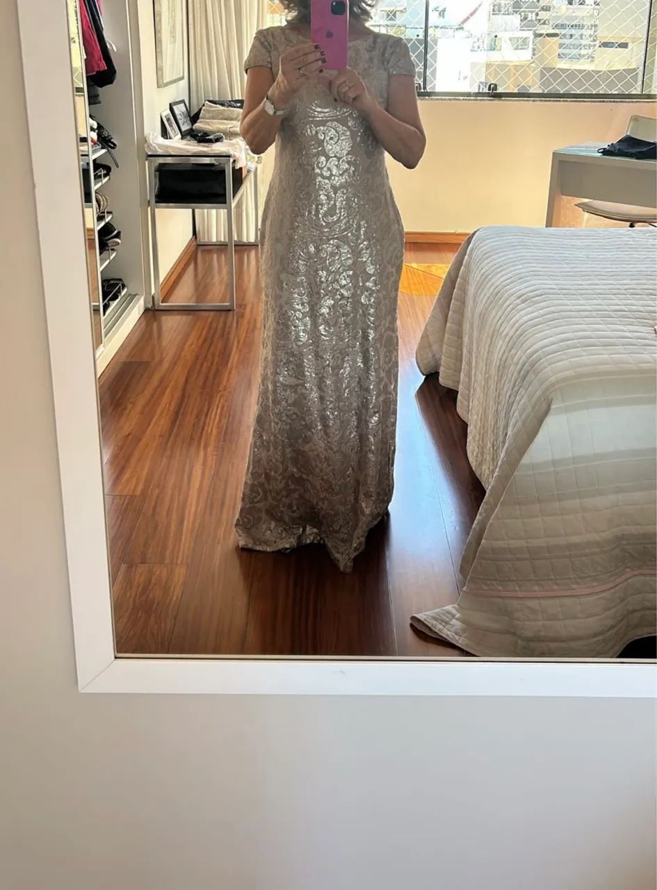 Vestido longo CK