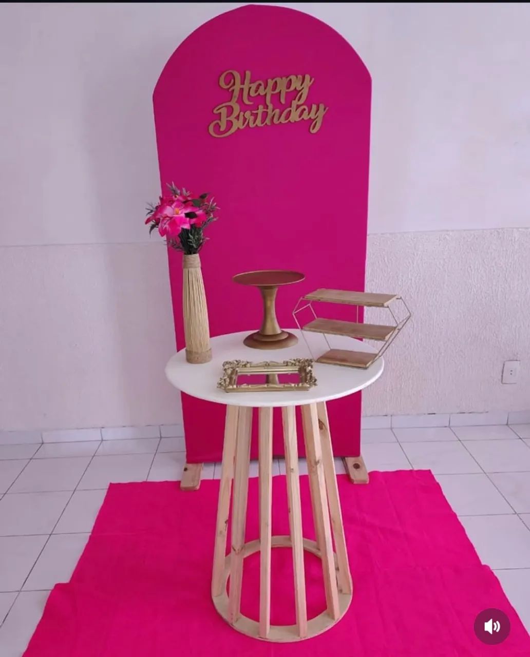 Kit Decoração Mesa de Bolo - Foto 2