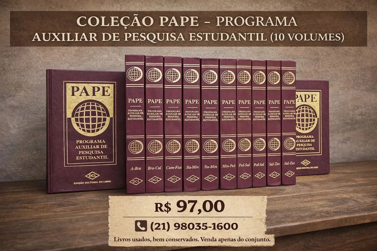Coleção PAPE - Programa Auxiliar de Pesquisa Estudantil (10 volumes) - Foto 2