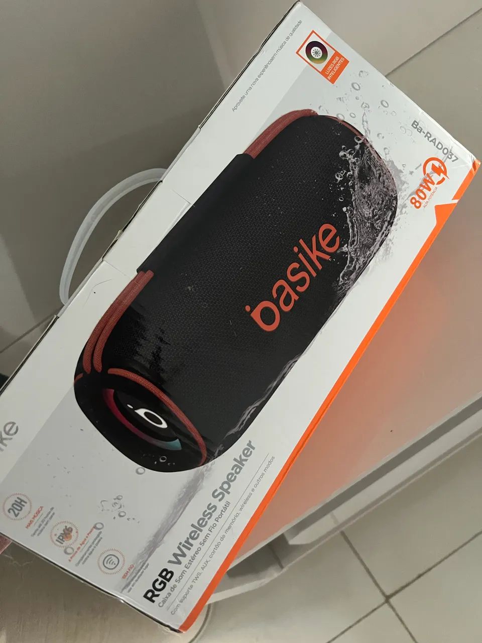 Caixa de som Basike 80w Led alta potência - Foto 2