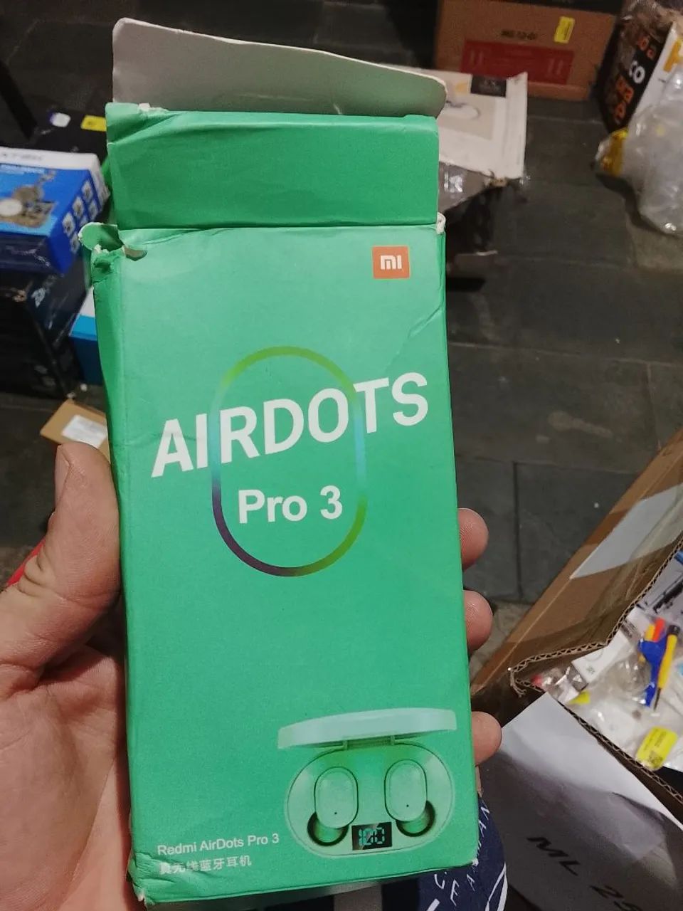Fone Bluetooth tws airdots pro 3 com visor de bateria
