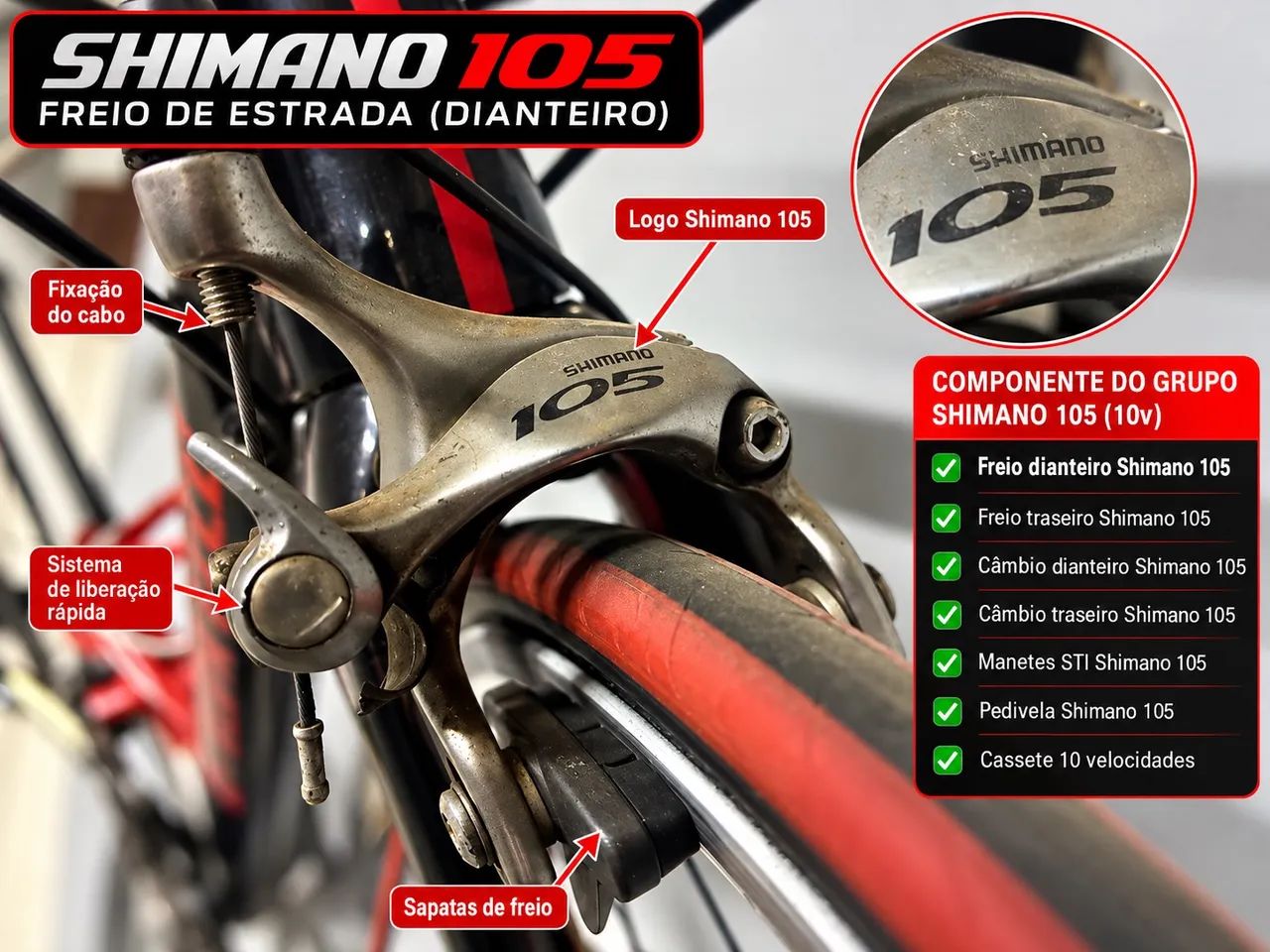 SPECIALIZED ALLEZ COMP C2 105 ? TAMANHO 52/S - Foto 4