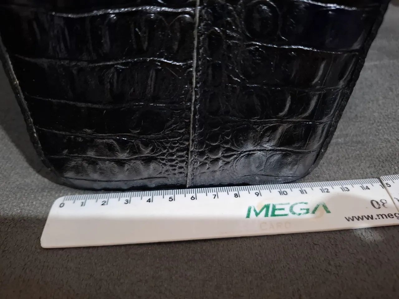 Bolsa couro croco - Foto 5