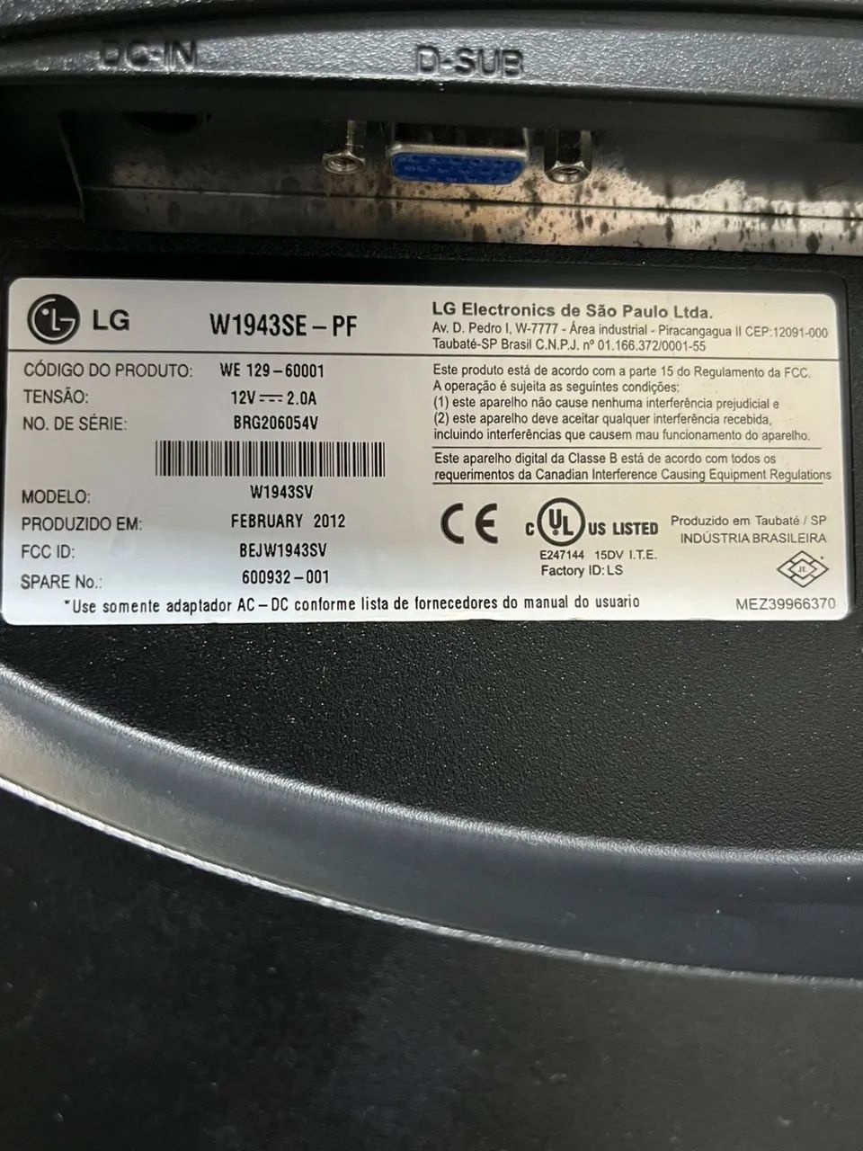 Monitor HP da LG 18,5 Polegadas  - Foto 5