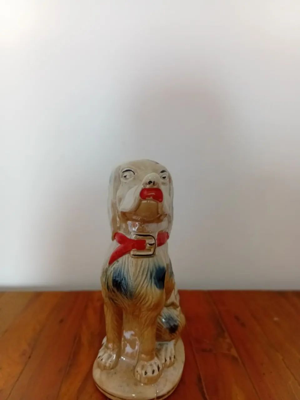 Cachorro Decorativo Antigo em Cerâmica Pintada - 20cm - Foto 4