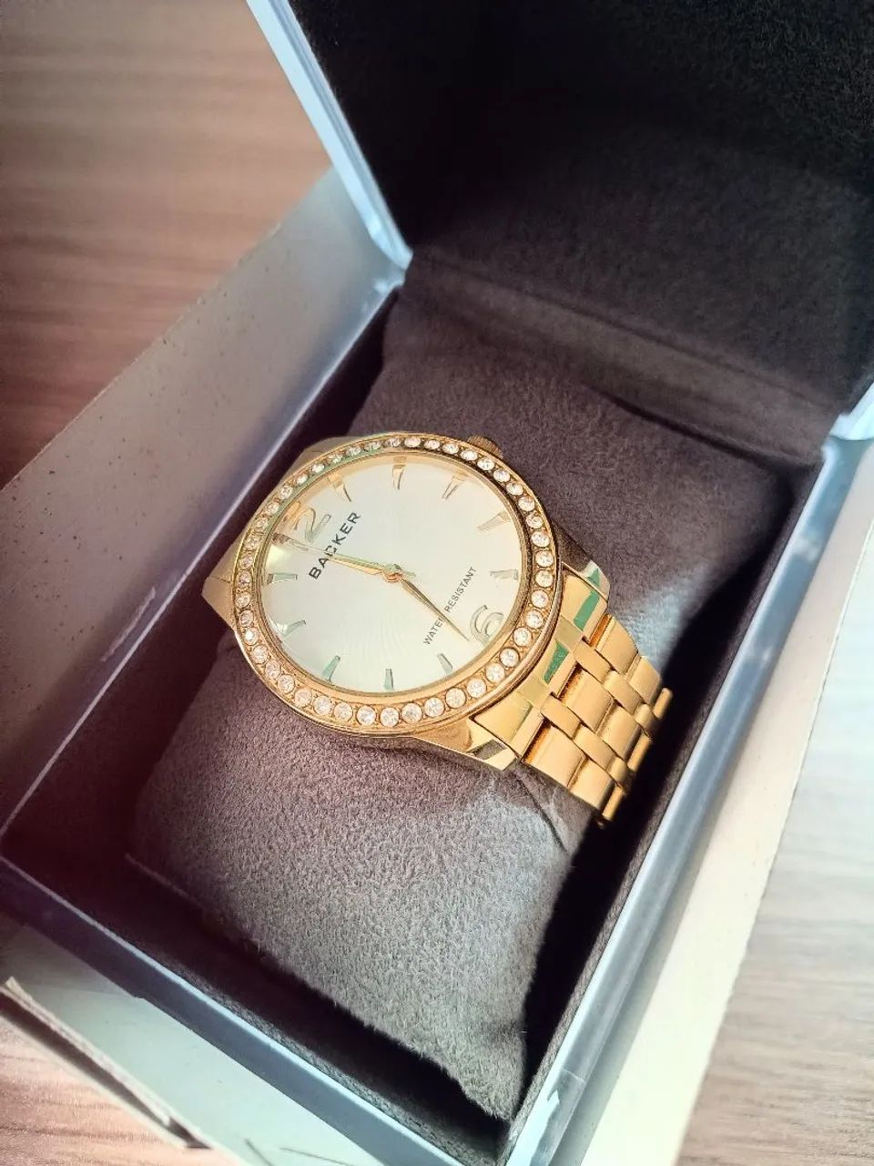 RELÓGIO FEMININO BACKER DOURADO - Foto 2
