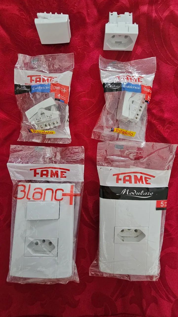 KIT interruptor + Tomada Completo  6 peças
