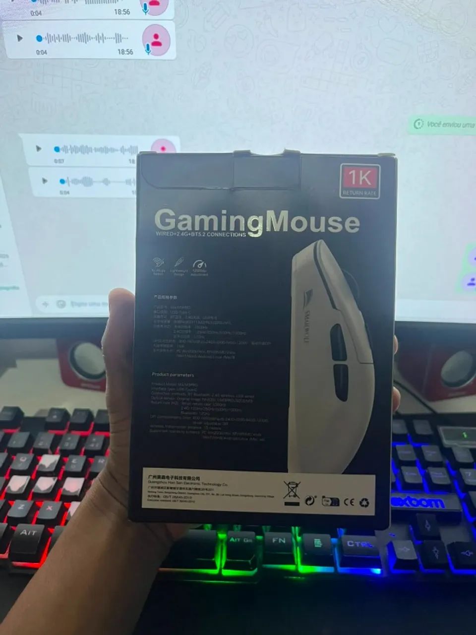 Mouse Gamer Sem Fio - Foto 2