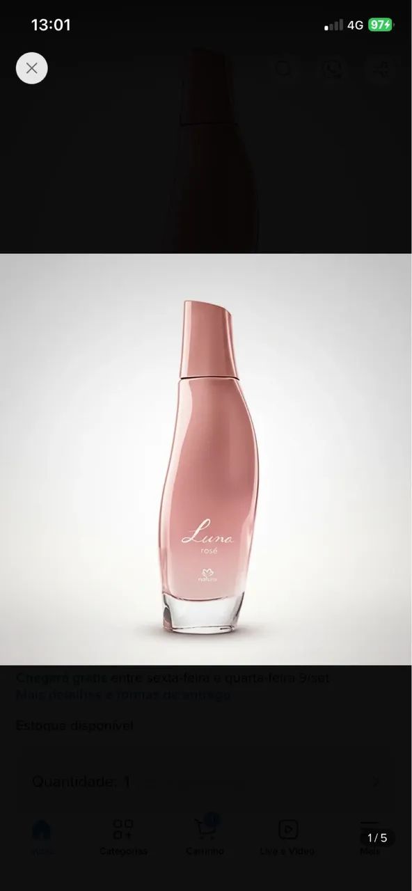 Perfume da natura, luna rose 