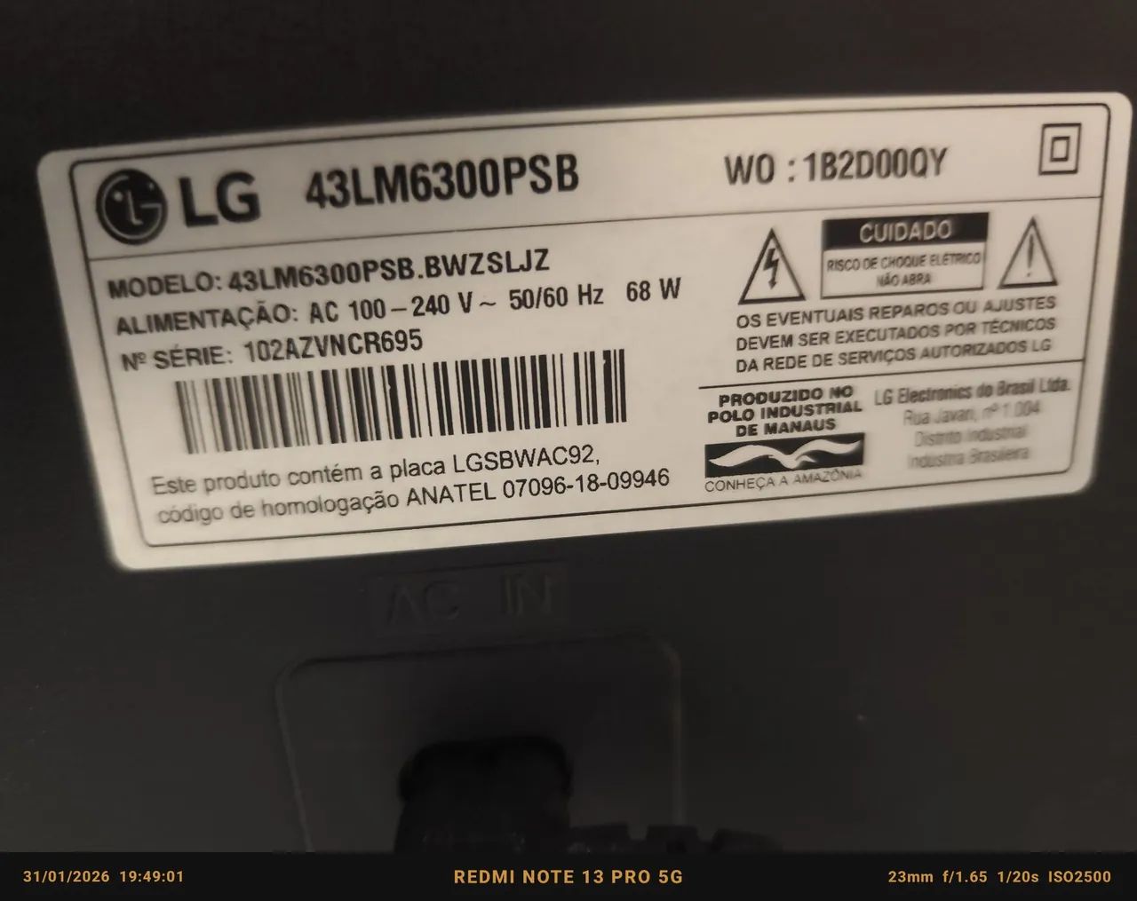 Smartv LG 43 polegadas  - Foto 6