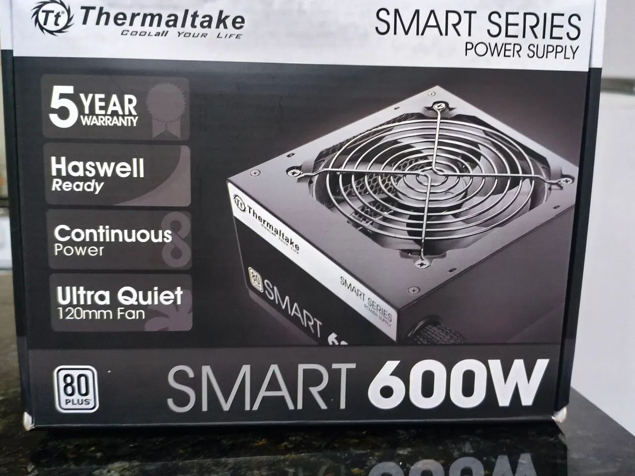 FONTE 600 W THERMALTAKE 80 PLUS 