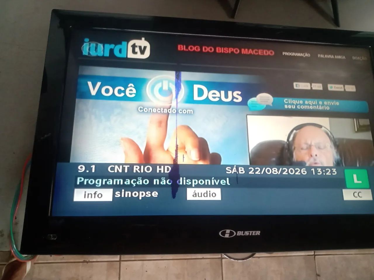 Tv 32 polegadas com mancha na tela restante bom - Foto 2