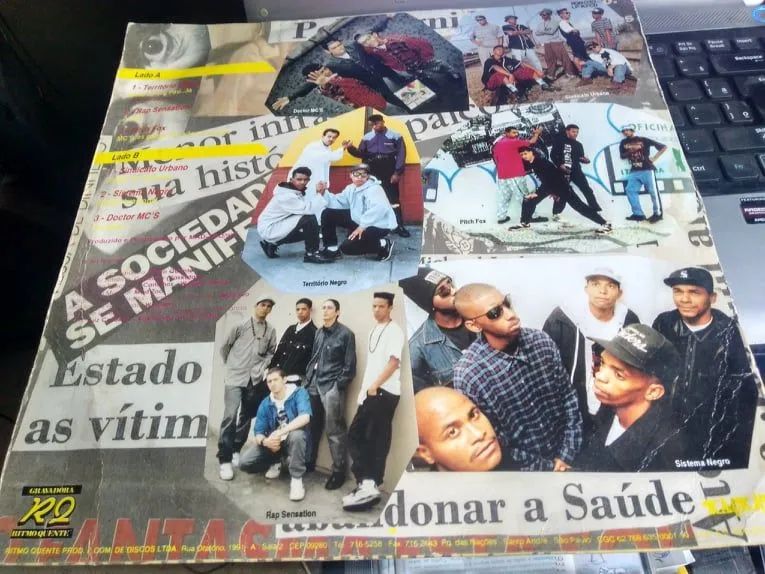 Lp Vozes Da Rua, Coletânea Rap Nacional Rara, Kaskatas 1992 - Foto 2