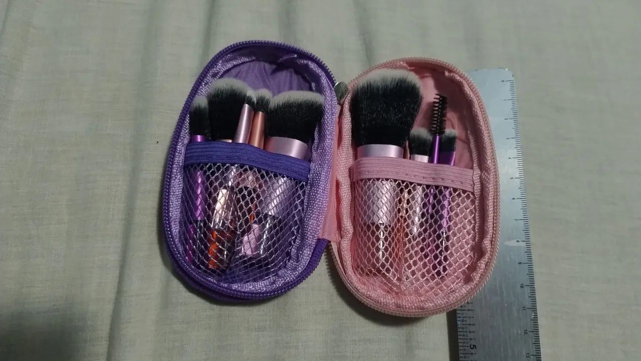 Kit de 10 mini pincéis de maquiagem 