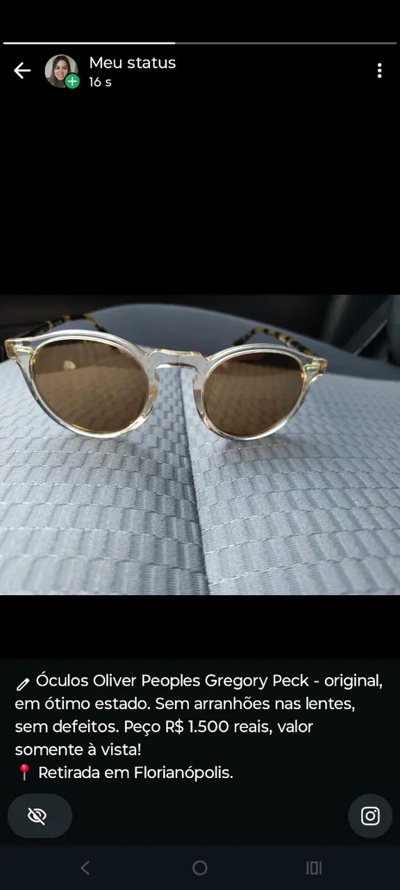  Óculos de Sol Oliver Peoples Gregory Peck - Original - Ótimo Estado - Foto 3