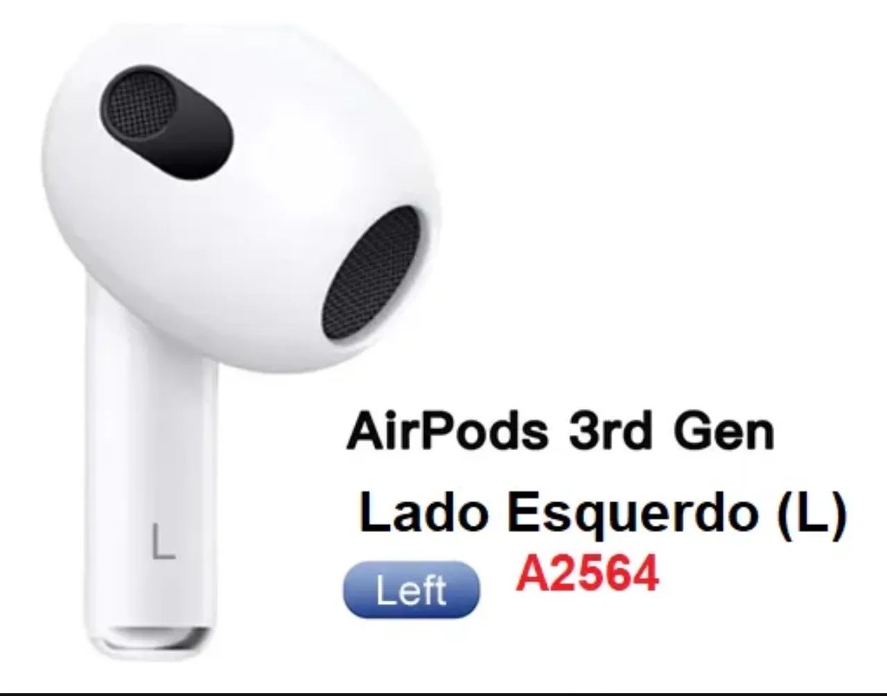 Apple AirPods 3ª Geração (Lado Esquerdo L - A2564) Original
